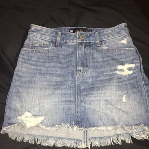 Hollister mini jean skirt